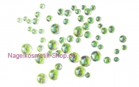Glitter Strass-Pearls grün