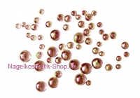 Glitter Strass-Pearls braun