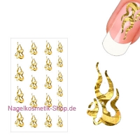 Flammen Motiv gold