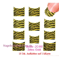 Sticker - JC-002 Zebra -Gold