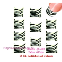 Sticker - JC-003 Zebra -Weiss