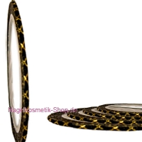 Nail Art Streifen selbstklebend Schwarz-gold