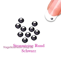 Glitter Strasssteine ca. 100 Stk./Farbe Schwarz