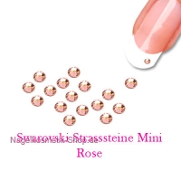 Swarovski Strasssteine Mini 100 Stk./Farbe rose
