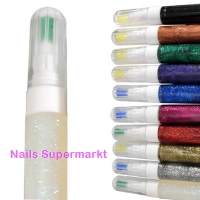 Pens Glitter transparent multi