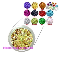 Glitter Pailletten Gold