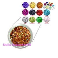 Glitter Pailletten Kupfer