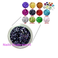 Glitter Pailletten Anthrazit