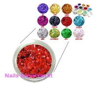 Nailart Pailletten Rot