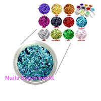 Glitter Pailletten Royal Blau