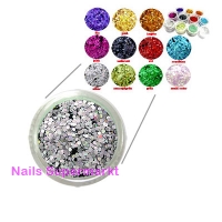 Glitter Pailletten Silber