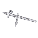 Profi Airbrush-Pistole Double Action 0,2mm