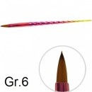 Einhorn Gel - Acryl Pinsel spitz Größe 6