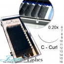 C-Curl Nerzwimper schwarz 0.20x