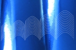 Chrom Smile Line Blau Round