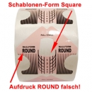 Modellier Schablonen Square 500 Stk/Rolle 2. Wahl