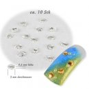 Muscheln 3D Silber ca. 10 Stk