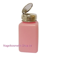 Pumpflasche Dispenser Rosa 200ml Chromdeckel